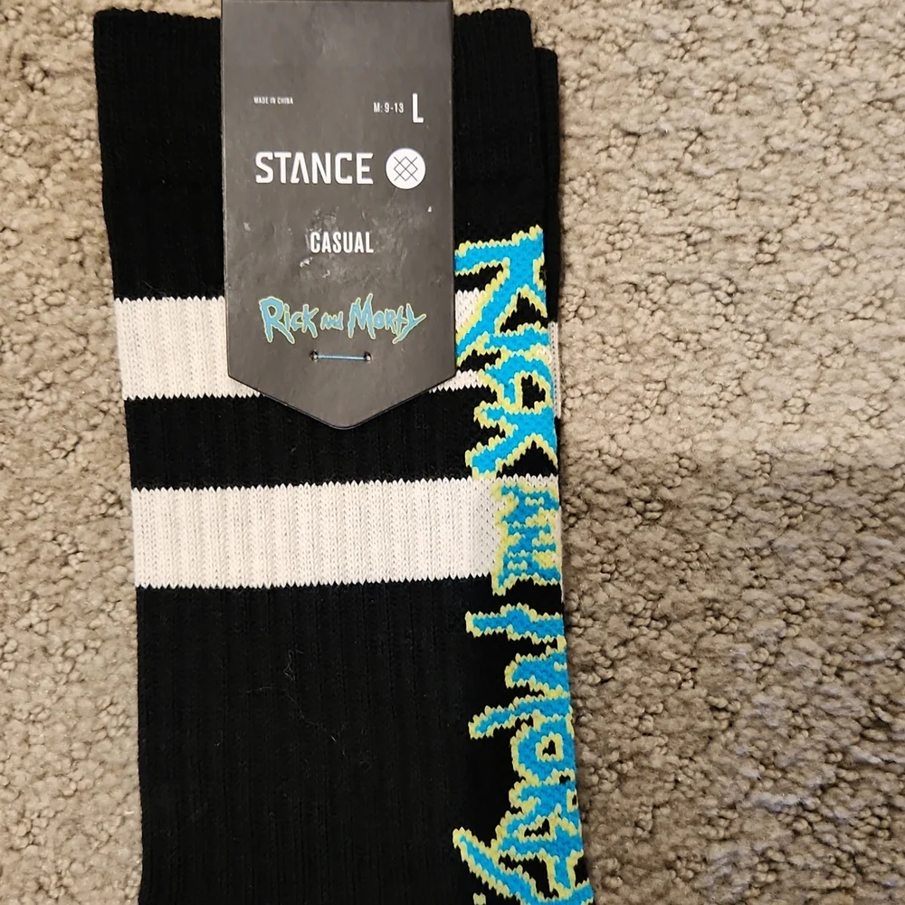 NEW RICK AND MORTY STANCE SOCKS - New with tags attached